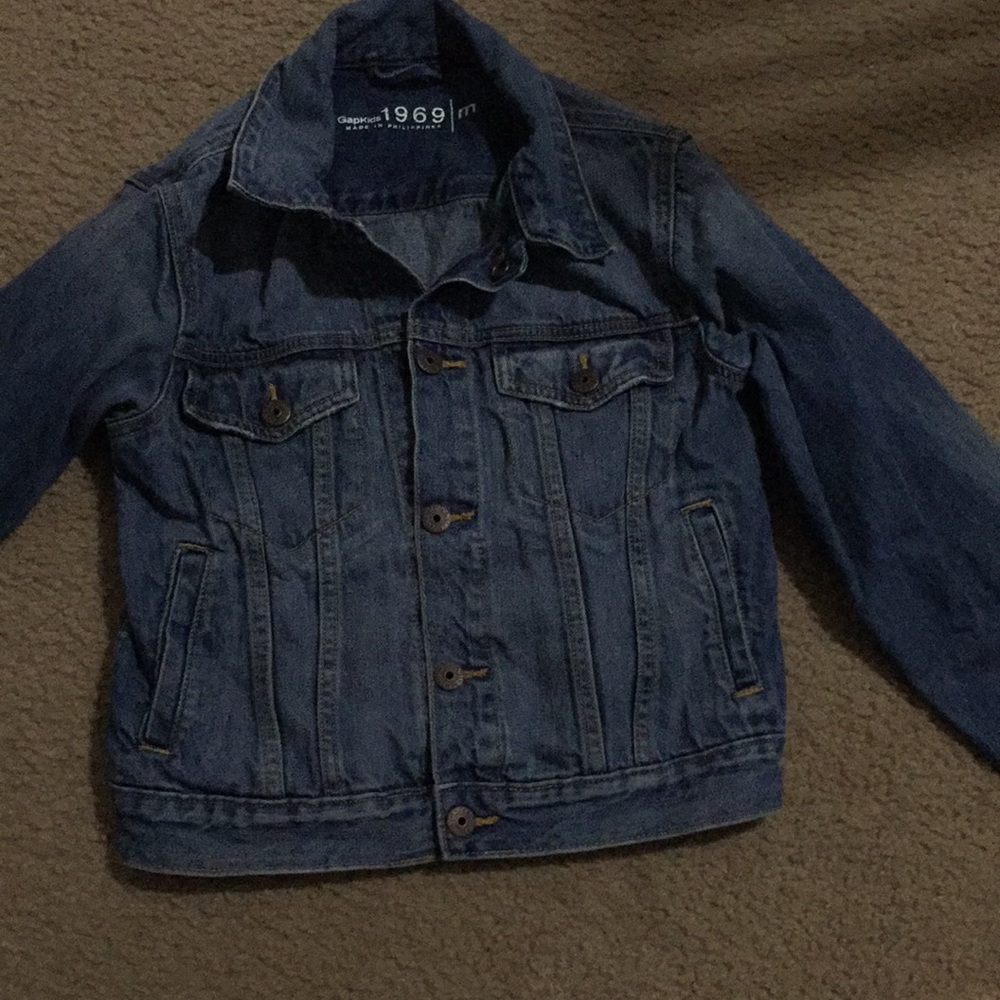 Preowned kids Gap jean jacket size size M - Picture 2 of 3